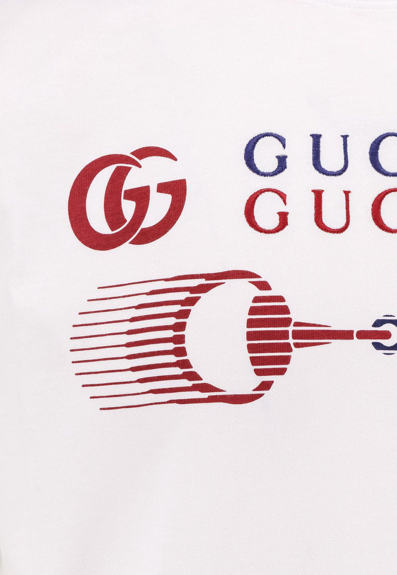 Gucci Double G and Horsebit Print T-shirt White 796395XJHC99692_White_29851305