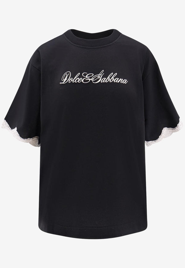 Dolce & Gabbana Signature Logo T-shirt Black F8V62ZGDDB8N0000_Black_29842184