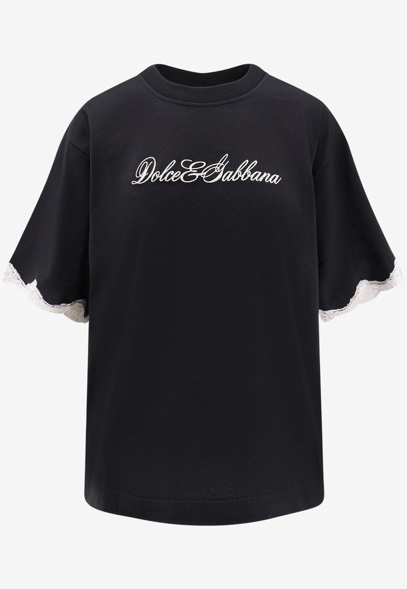 Dolce & Gabbana Signature Logo T-shirt Black F8V62ZGDDB8N0000_Black_29842184