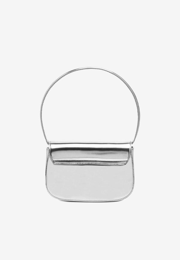 Diesel Oval-D Mirror Leather Shoulder Bag Silver X08396PS202H0535_Silver_29842606