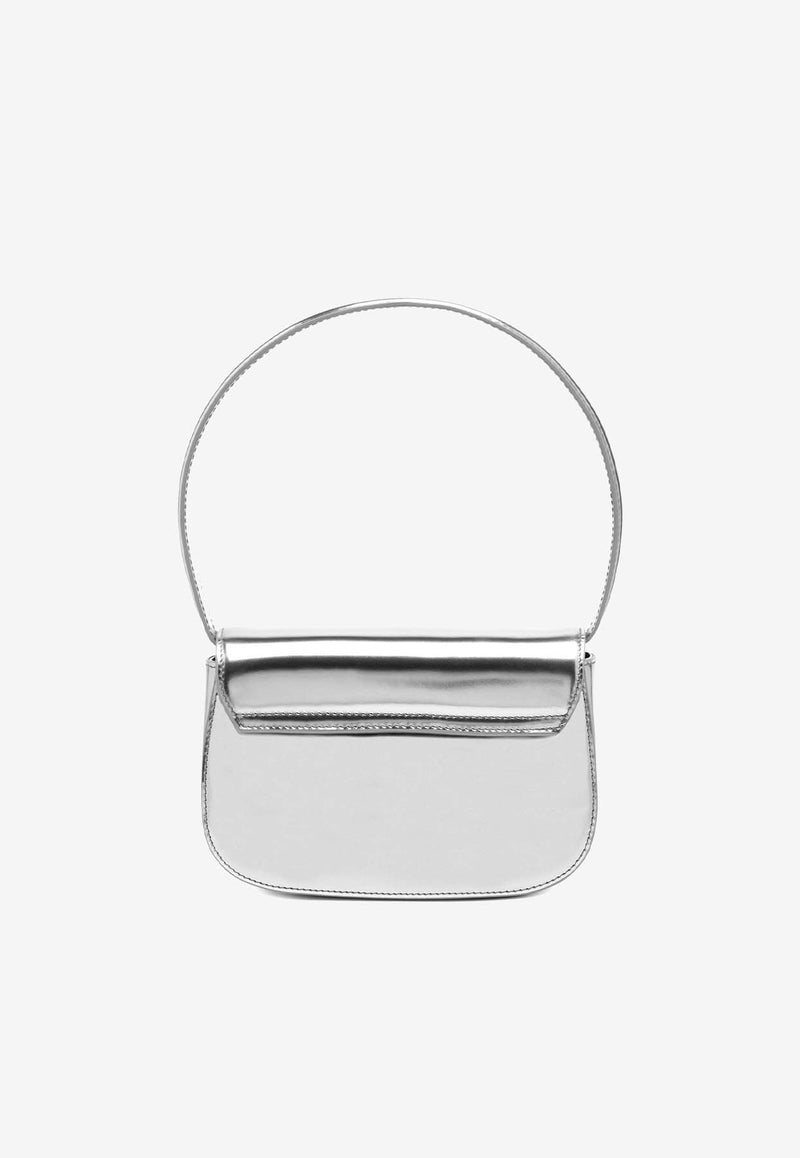 Diesel Oval-D Mirror Leather Shoulder Bag Silver X08396PS202H0535_Silver_29842606