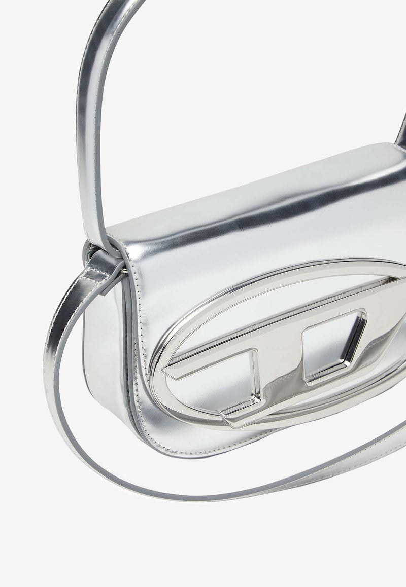 Diesel Oval-D Mirror Leather Shoulder Bag Silver X08396PS202H0535_Silver_29842606