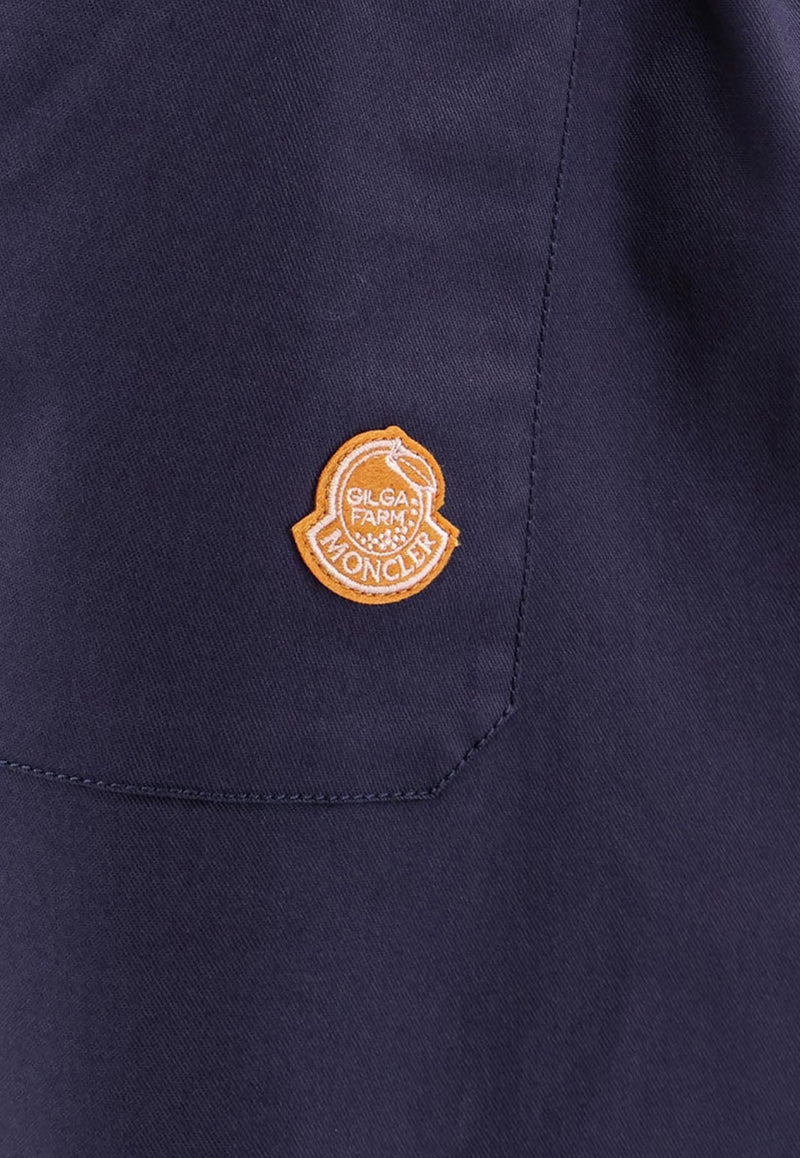 Moncler X Gilga Farm Designed By Donald Glover Straight-Leg Pants Blue K24022A00001598EC786_Blue_29840510