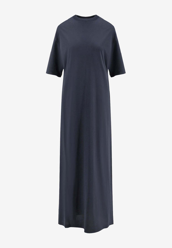 Balenciaga Cocoon Maxi T-shirt Dress Black 837095TQVV41083_FADED BLACK_29847464