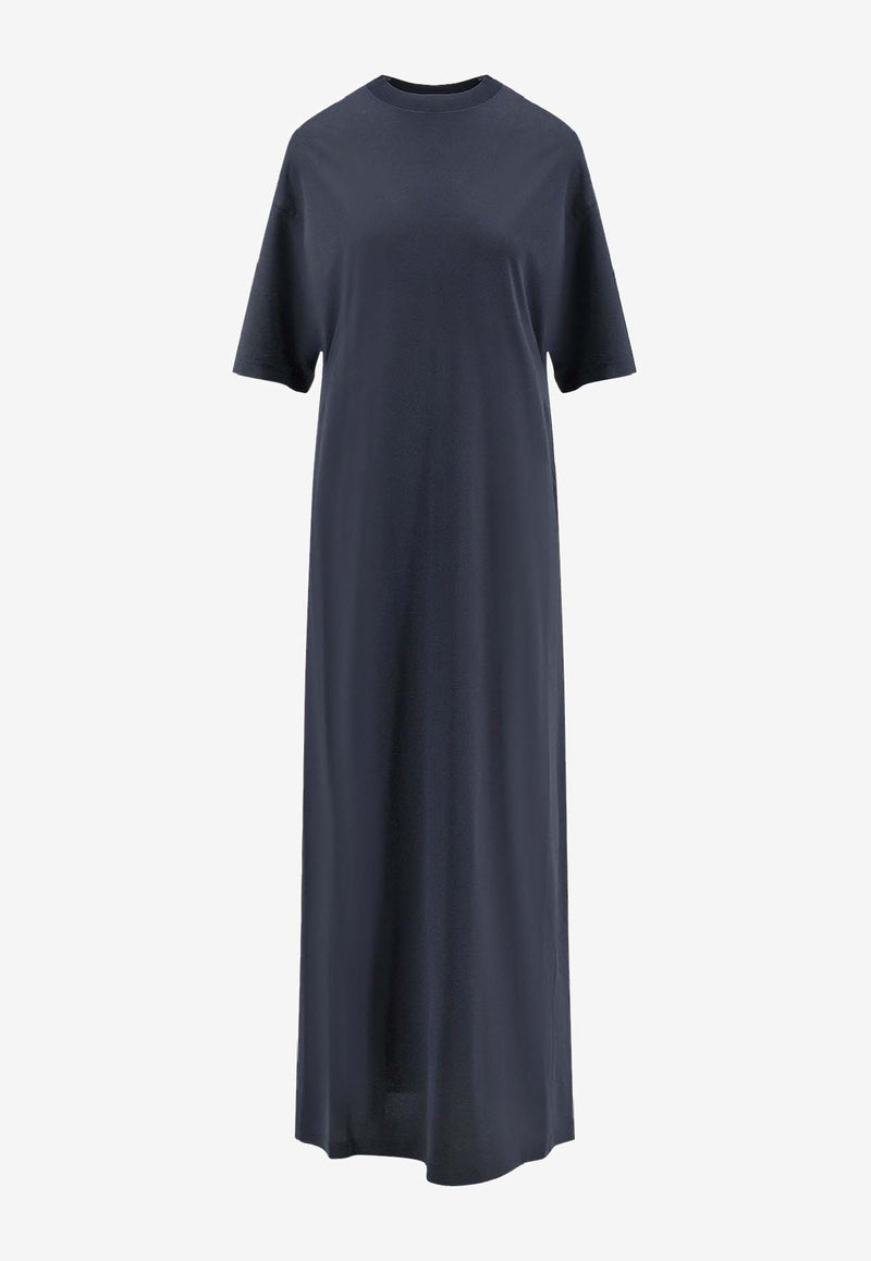 Balenciaga Cocoon Maxi T-shirt Dress Black 837095TQVV41083_FADED BLACK_29847464