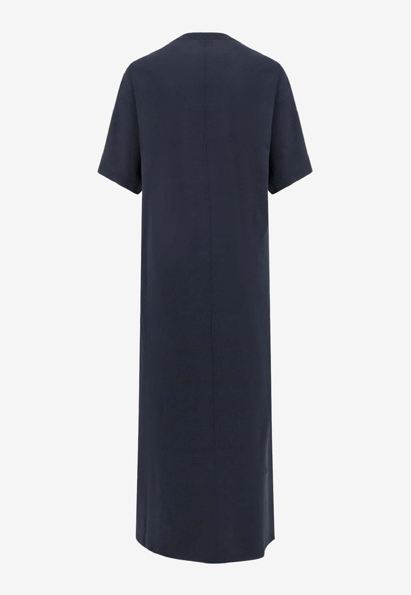 Balenciaga Cocoon Maxi T-shirt Dress Black 837095TQVV41083_FADED BLACK_29847464