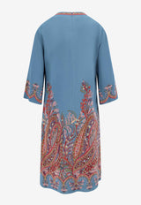 Etro Paisley Print Midi Dress Multicolor WRHA0070AKA42X0883_Clear Blue_29845835