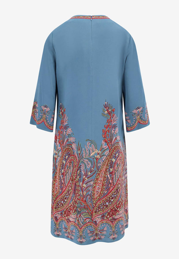 Etro Paisley Print Midi Dress Multicolor WRHA0070AKA42X0883_Clear Blue_29845835