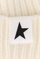 Golden Goose DB Star Logo Wool Beanie  Off-white GUP01035P00060110190_OFFWHITE_29856887