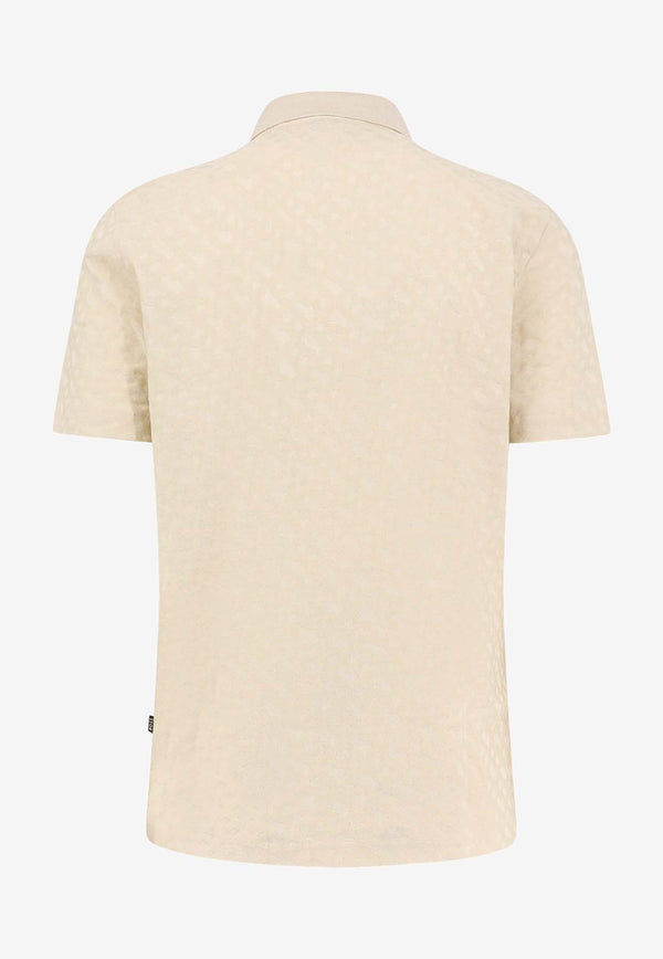 Hugo Boss  Mercerized Logo Polo T-shirt Cream 50537132_131_OneColor_30897565