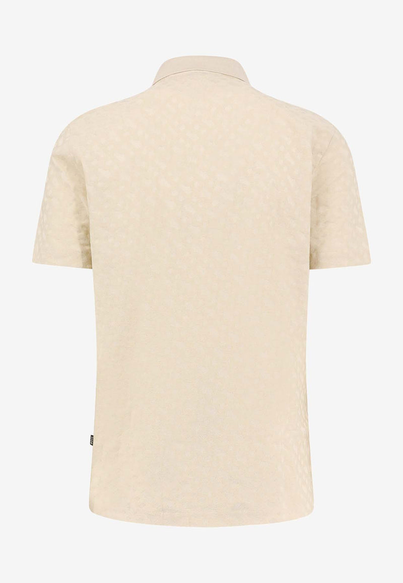 Hugo Boss  Mercerized Logo Polo T-shirt Cream 50537132_131_OneColor_30897565