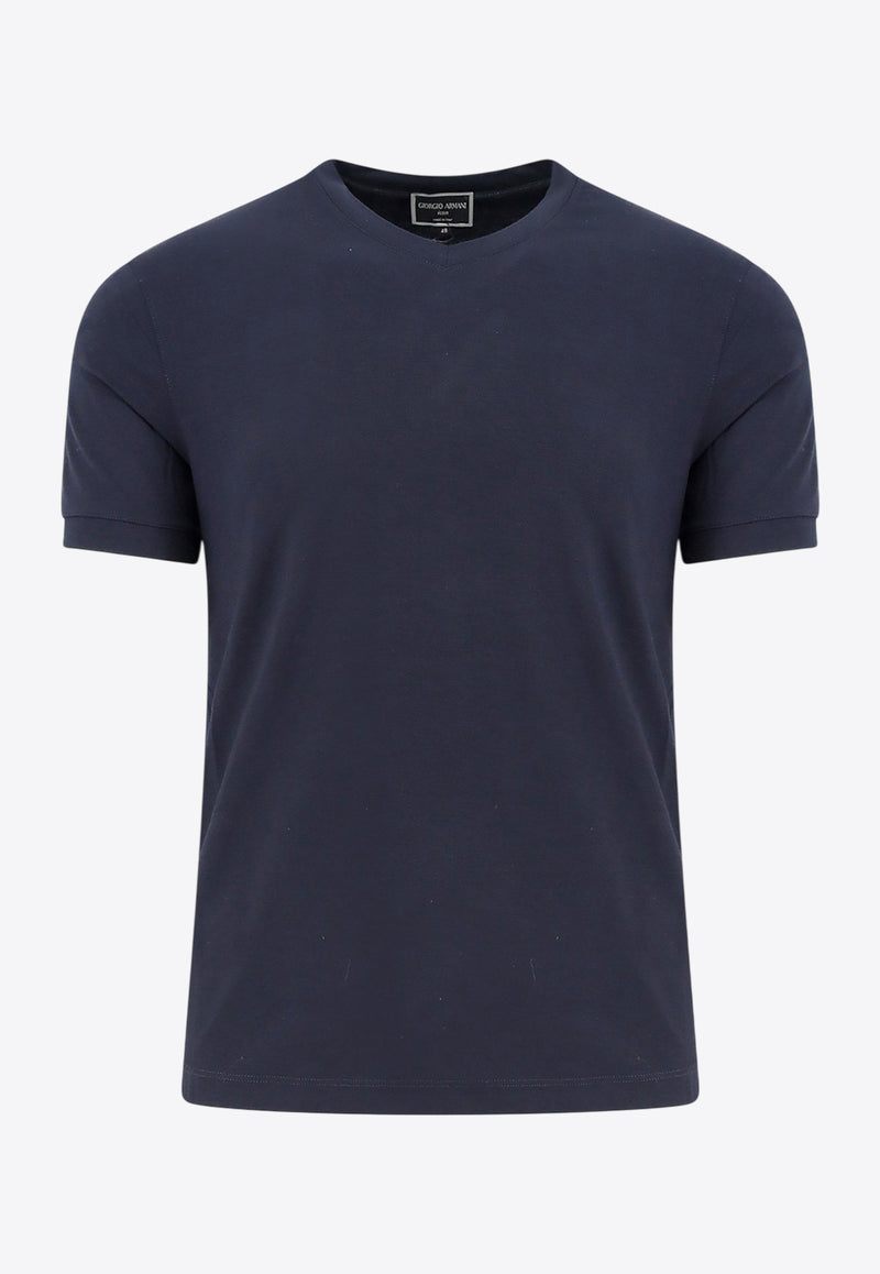 Giorgio Armani Essential V-neck T-shirt Blue 8NST63SJP4Z_UBSG_Blue_30898834