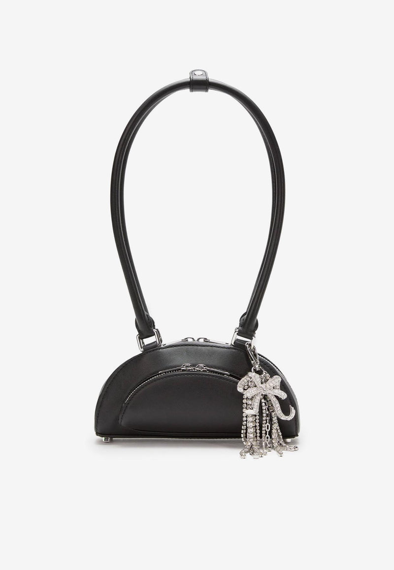 Self-Portrait Crystal Ribbon Charms Shoulder Bag Black PF25313ABBLACK_Black_29839881