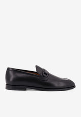 Ferragamo Florio Gancini Leather Loafers Black 021688765785NERO_Black_29842333
