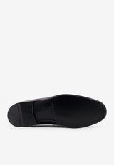 Ferragamo Florio Gancini Leather Loafers Black 021688765785NERO_Black_29842333