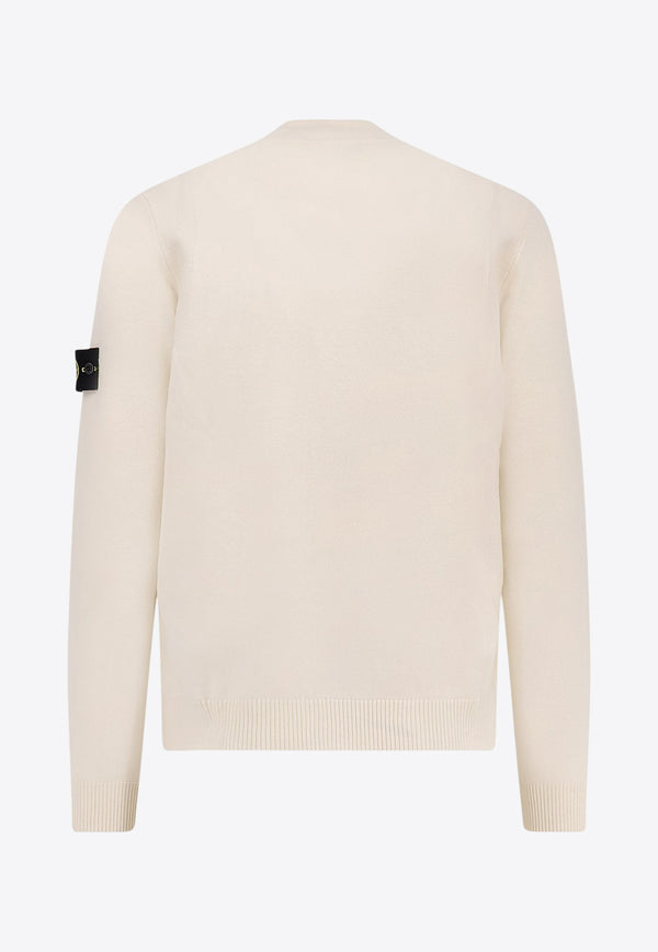 Stone Island High-Neck Wool Sweater Cream K2S155100002S00A1V0093_White_29848532
