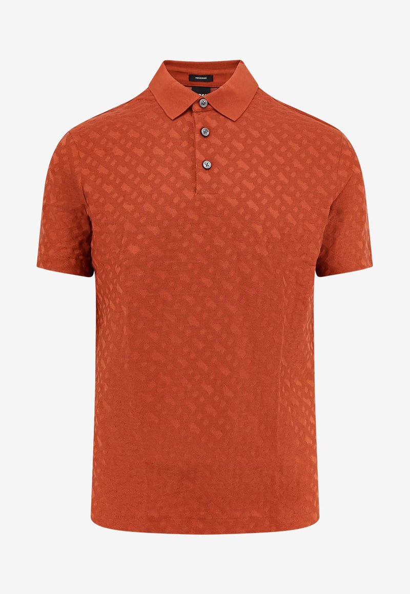 Hugo Boss Mercerized Logo Polo T-shirt Rust 50537132_806_OneColor_30897556