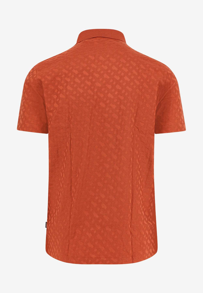 Hugo Boss Mercerized Logo Polo T-shirt Rust 50537132_806_OneColor_30897556