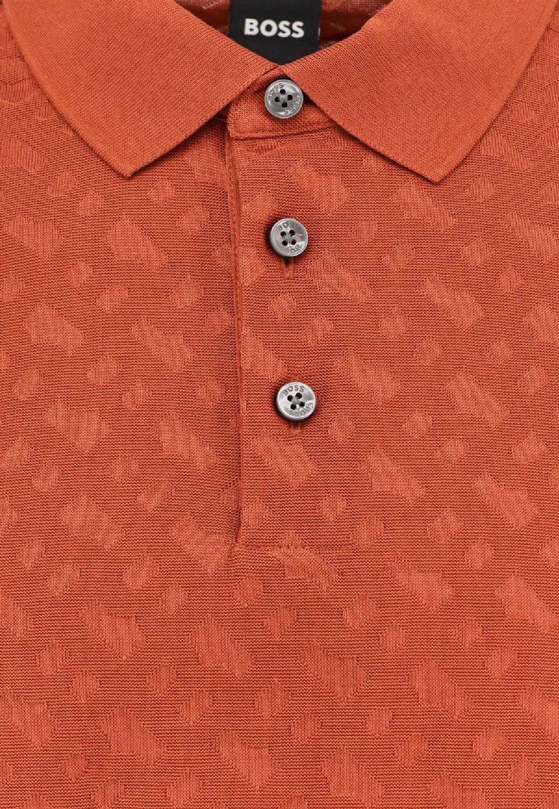 Hugo Boss Mercerized Logo Polo T-shirt Rust 50537132_806_OneColor_30897556