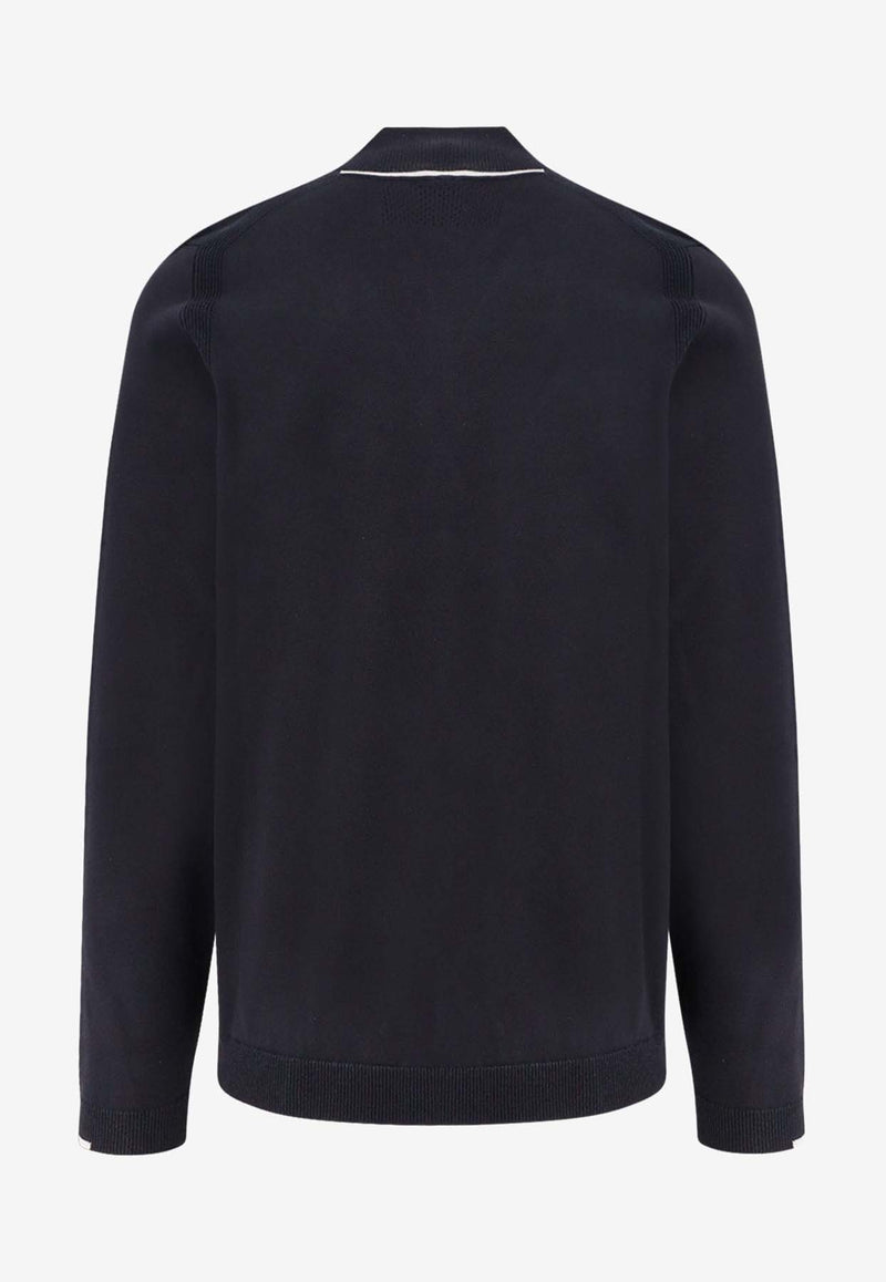 Hugo Boss High-Neck Logo Sweater Navy 50498518_402_OneColor_30898735