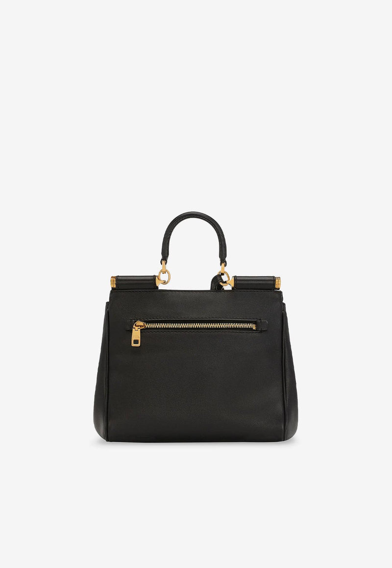 Dolce & Gabbana Small My Sicily Plongé Calfskin Handbag Black BB7781B732180999_Black_29844910