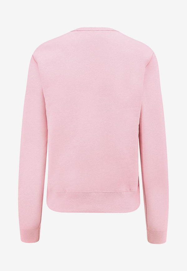 Valentino Le Chat De La Maison Printed Sweatshirt Pink 7B3MF25A9N816Q_ROSE QUARTZ_29843710
