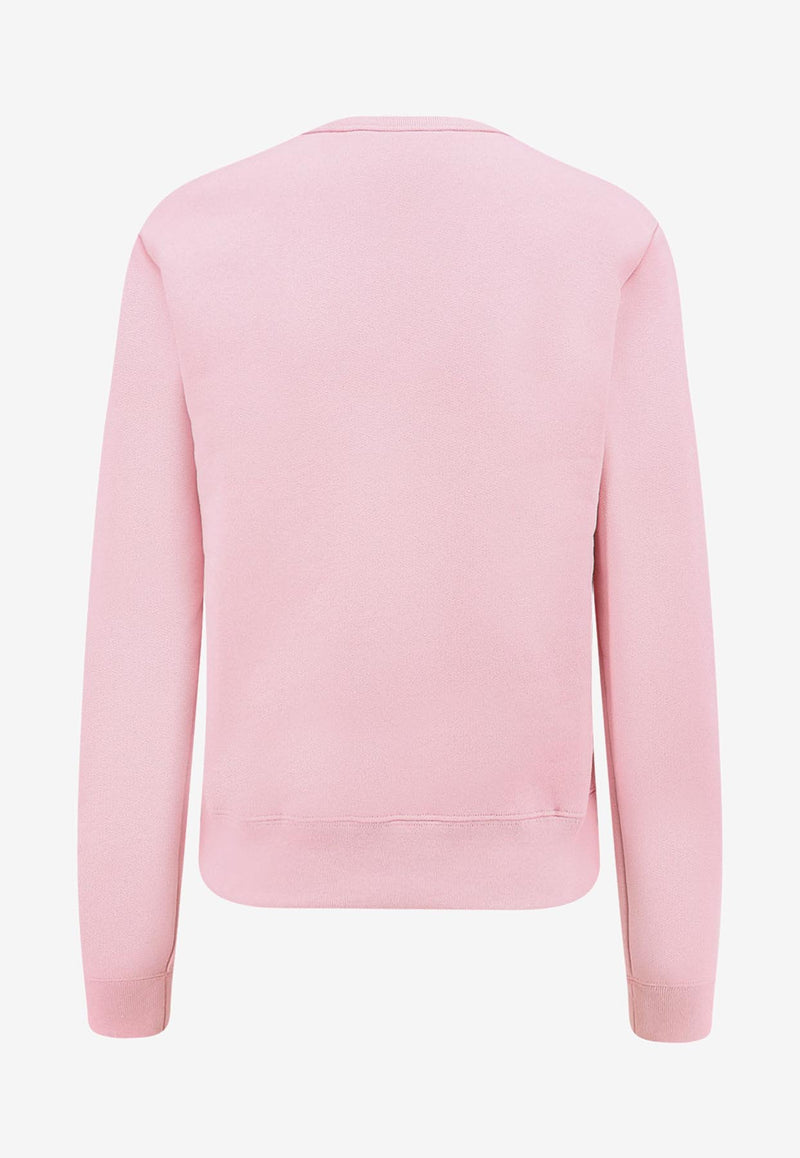 Valentino Le Chat De La Maison Printed Sweatshirt Pink 7B3MF25A9N816Q_ROSE QUARTZ_29843710