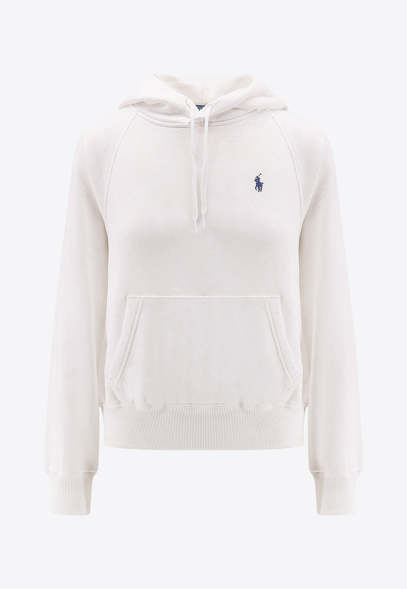 Polo Ralph Lauren Embroidered Logo Hooded Sweatshirt White 211971691002_White_29843104