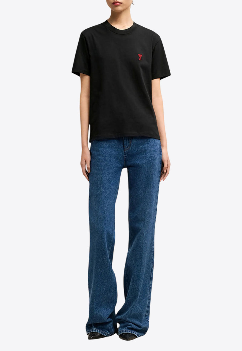 AMI PARIS Ami De Coeur T-shirt Black BFUTS035724_001