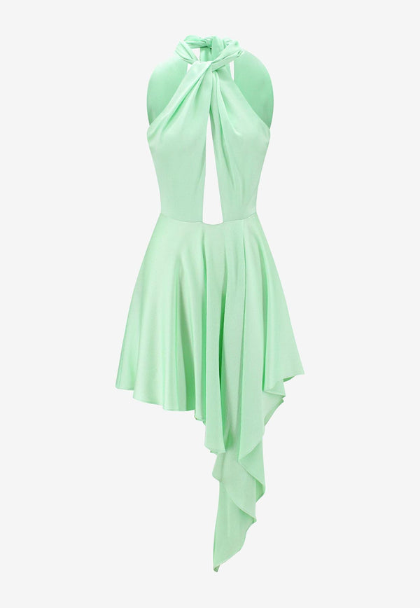 Stella McCartney Asymmetric Sleeveless Midi Dress Green 6A01523BU358_3090_Green_29843890
