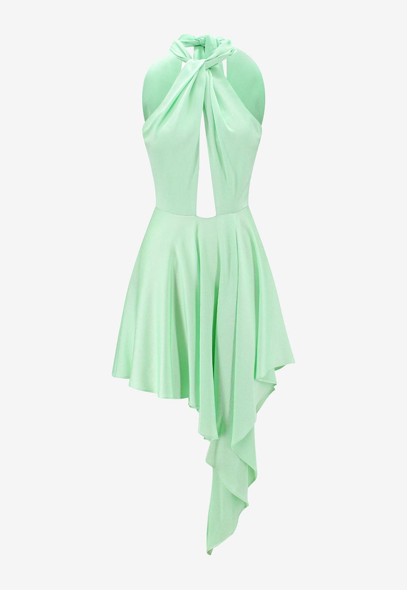Stella McCartney Asymmetric Sleeveless Midi Dress Green 6A01523BU358_3090_Green_29843890