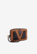 Valentino Viva Superstar Leather Clutch Bag Multicolor 7Y2P0AN5PTJRFA_NERO/SPICE_29840972