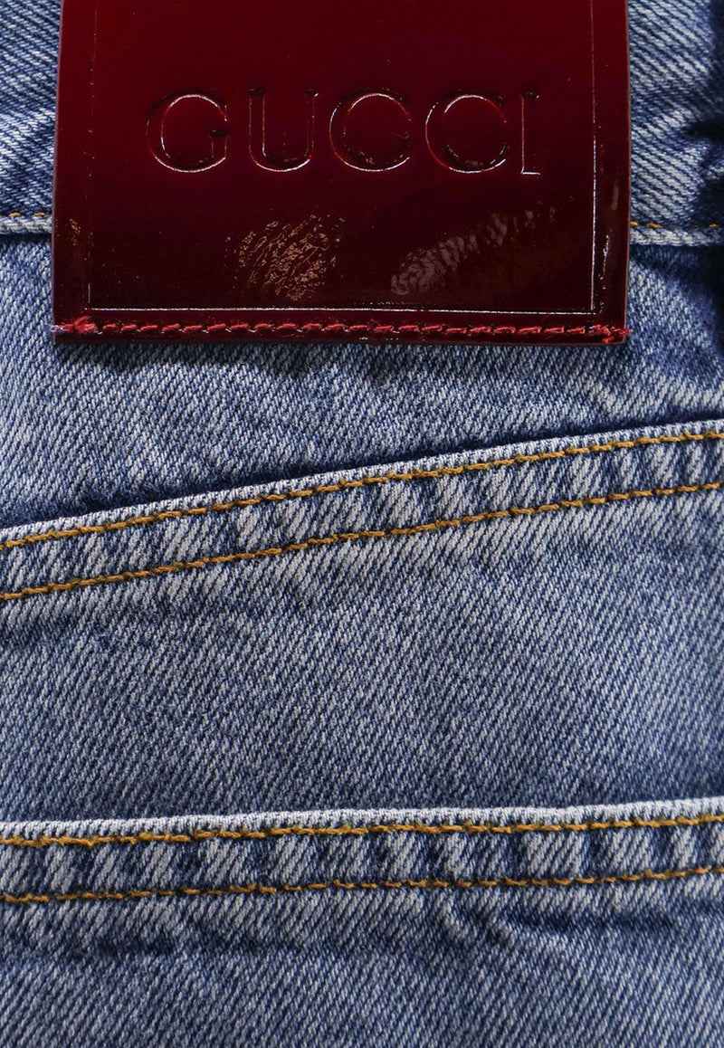 Gucci Washed Straight-Leg Jeans Blue 812233XDC7S4009_Blue_29853315