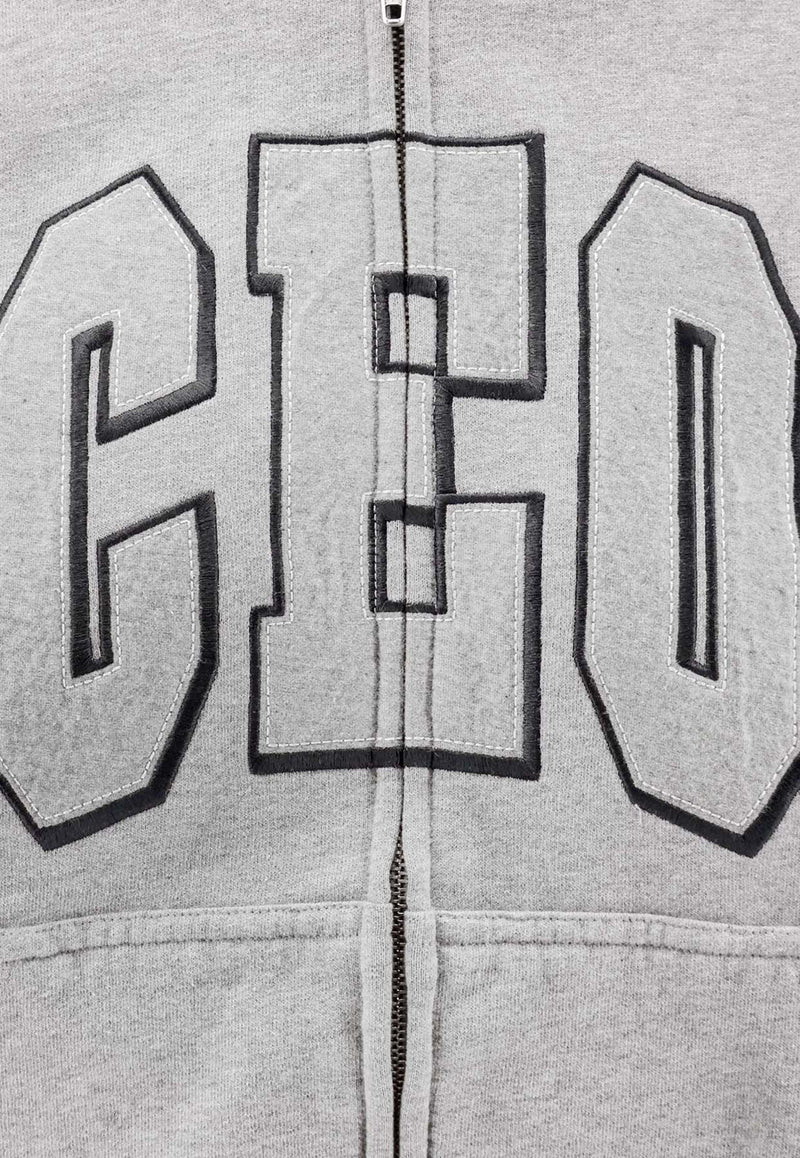 Balenciaga CEO Print Zip-Up Hoodie Gray 833399TSVP21300_Grey_29846936