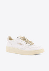 Autry Medalist Leather Sneakers AULWSW01WHTWHT_BIANCO ORO_29845240