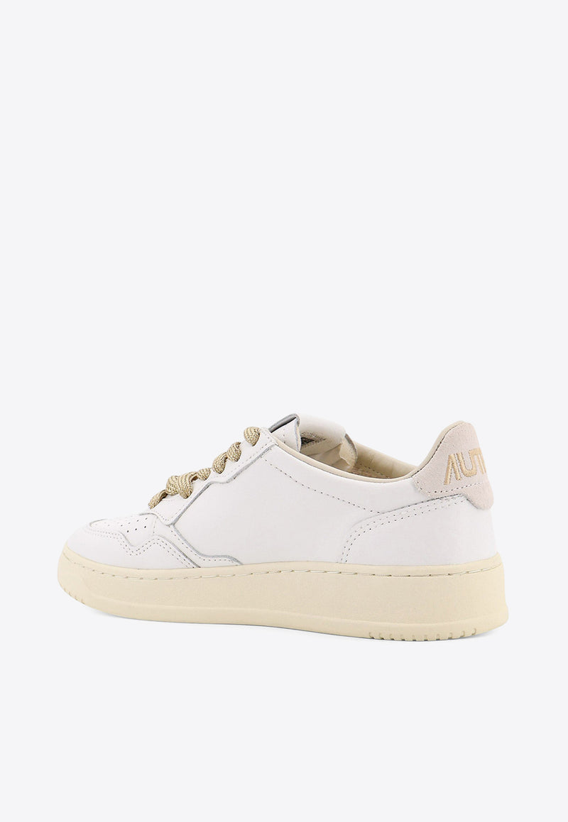 Autry Medalist Leather Sneakers AULWSW01WHTWHT_BIANCO ORO_29845240