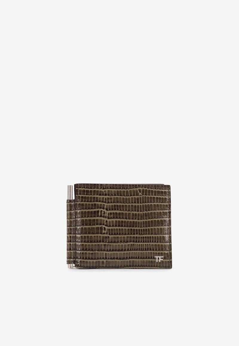 Tom Ford TF Croc-Embossed Leather Bi-Fold Wallet with Money Clip Brown YM231LCL483S1G051_SLATE_29848726