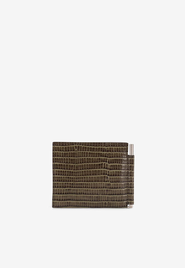 Tom Ford TF Croc-Embossed Leather Bi-Fold Wallet with Money Clip Brown YM231LCL483S1G051_SLATE_29848726