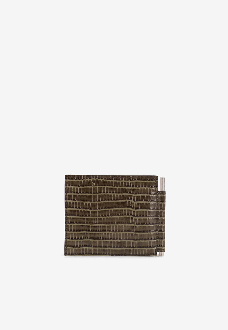 Tom Ford TF Croc-Embossed Leather Bi-Fold Wallet with Money Clip Brown YM231LCL483S1G051_SLATE_29848726
