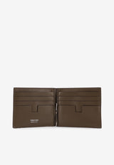 Tom Ford TF Croc-Embossed Leather Bi-Fold Wallet with Money Clip Brown YM231LCL483S1G051_SLATE_29848726