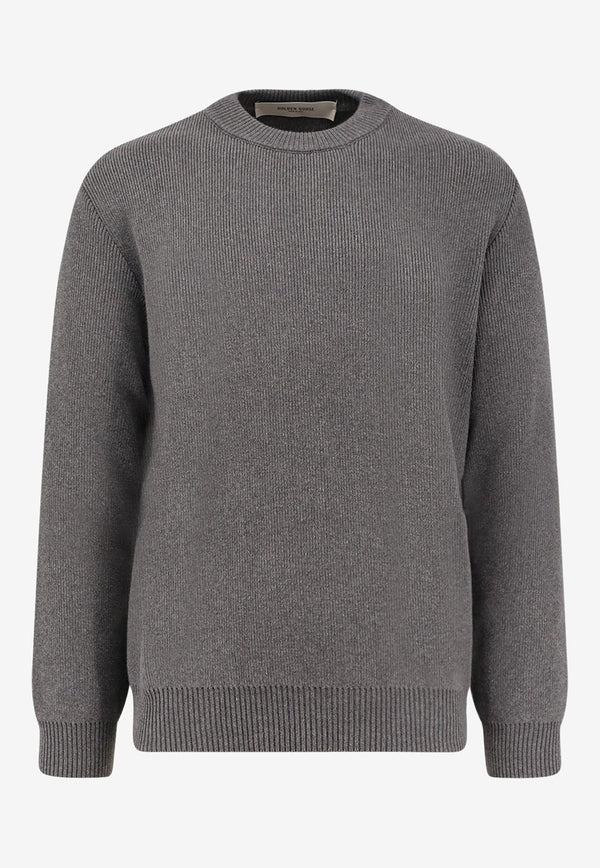 Golden Goose DB Golden Ribbed Knit Sweater Gray GMP00841P00066260304_DARK GREY MELANGE_29856875