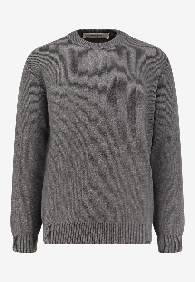 Golden Goose DB Golden Ribbed Knit Sweater Gray GMP00841P00066260304_DARK GREY MELANGE_29856875