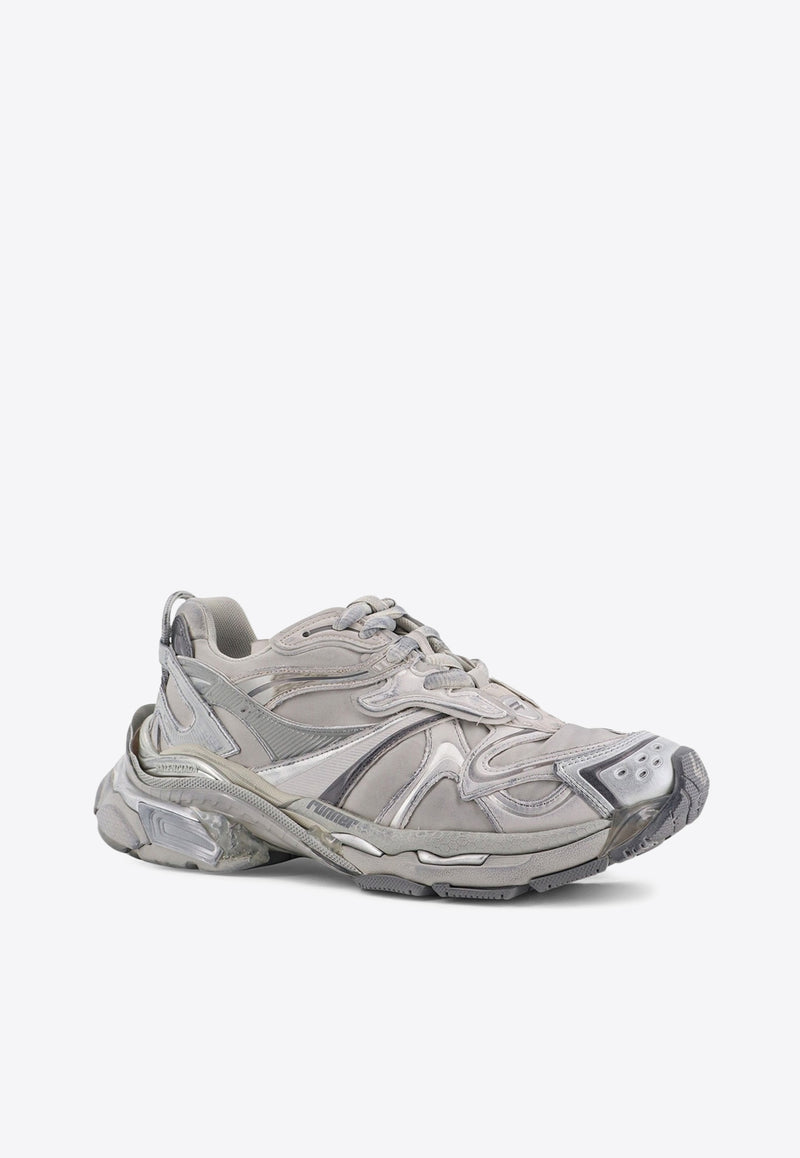 Balenciaga Runner 2.0 Low-Top Sneakers Gray 779066WRNNY1180_GREY MIX / SILVER_29844514