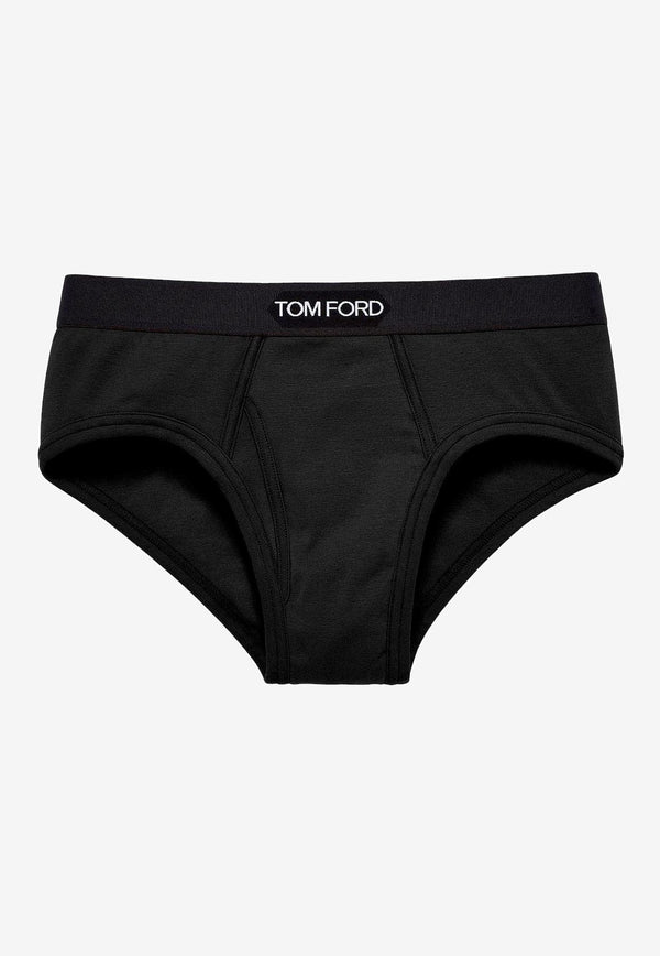Tom Ford Logo Waistband Briefs Black T4LC11040002_Black_29843656