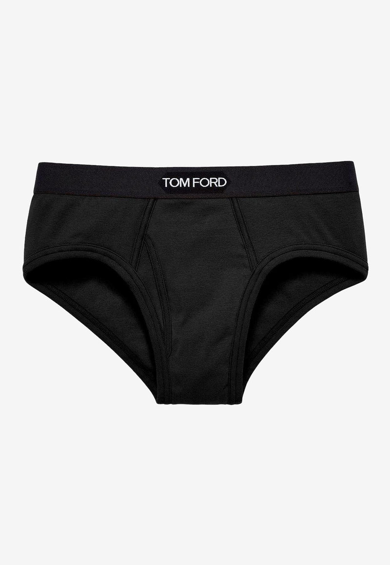 Tom Ford Logo Waistband Briefs Black T4LC11040002_Black_29843656