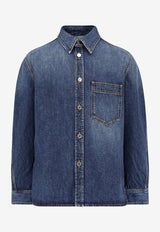 Givenchy Denim Buttoned Shirt Blue BM615W516L401_Blue_29839855