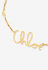Chloé Iconic Logo Necklace Gold CHC24AFO64CB79DC_Vintage Gold_29840758