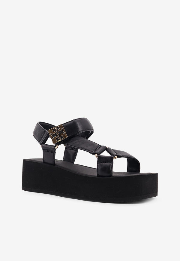 Tory Burch Mellow Leather Flatform Sandals Black 166402008_PERFECT BLACK_29844900