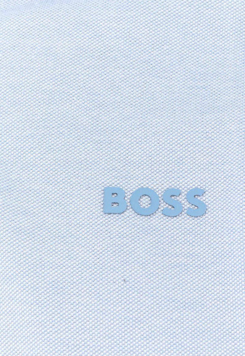 Hugo Boss Embroidered Logo Polo T-shirt Light Blue 50507814_462_OneColor_30898812