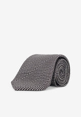 Tom Ford Patterned Silk Tie Gray STE001S0129IG013_Silver_29843215